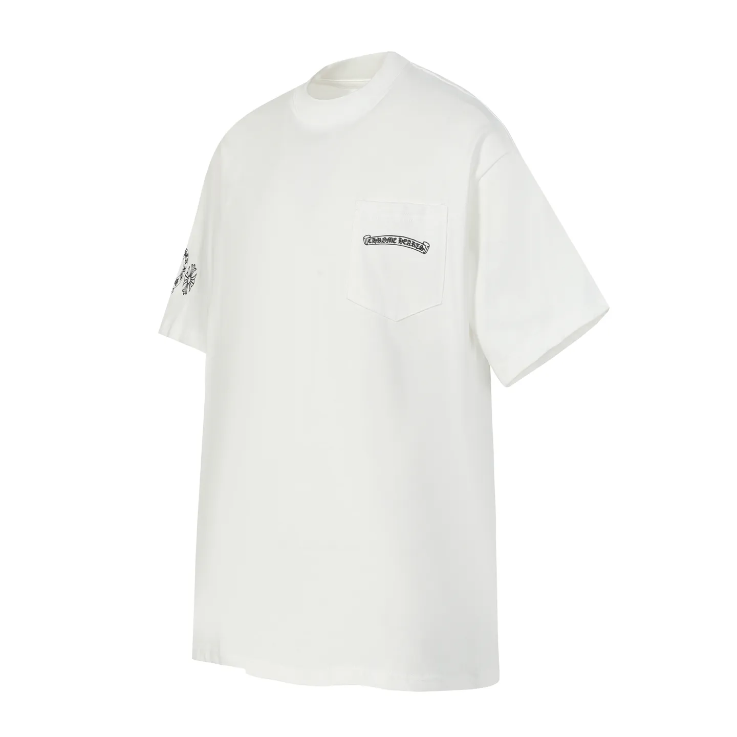 P160 -Chrome Hearts/Chrome Hearts 23ss color cross✝️Sanskrit letter printed short-sleeved T-shirt -High weight, high density and high quality. The wool is soft, delicate and skin-friendly. It feels soft and silky. It has excellent warmth and skin-friendly properties.